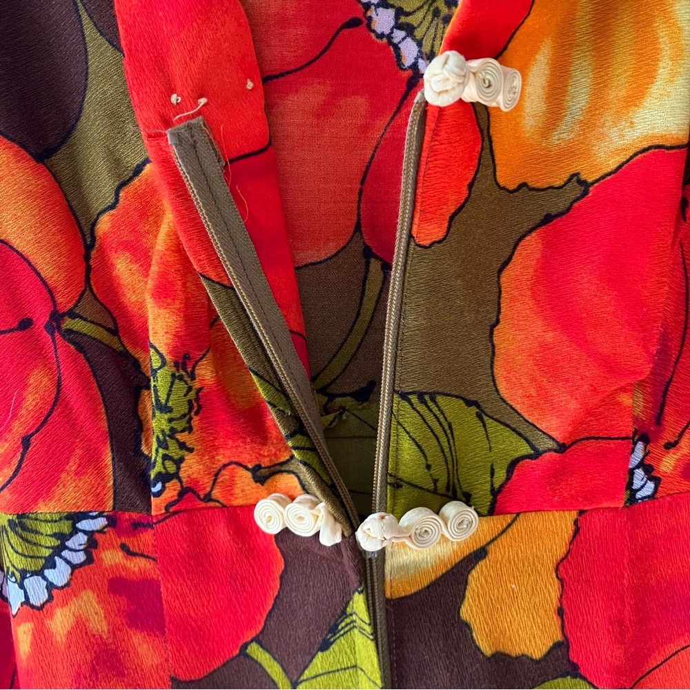 VINTAGE Hawaiian Floral Maxi Dress - Picture 5 of 8